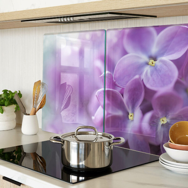 Szklana deska do krojenia Kwiaty w odcieniach fioletu