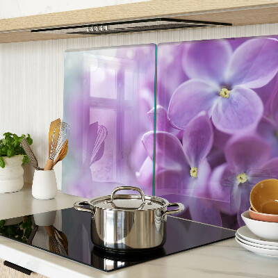 Tabla de cortar Flores en tonos morados