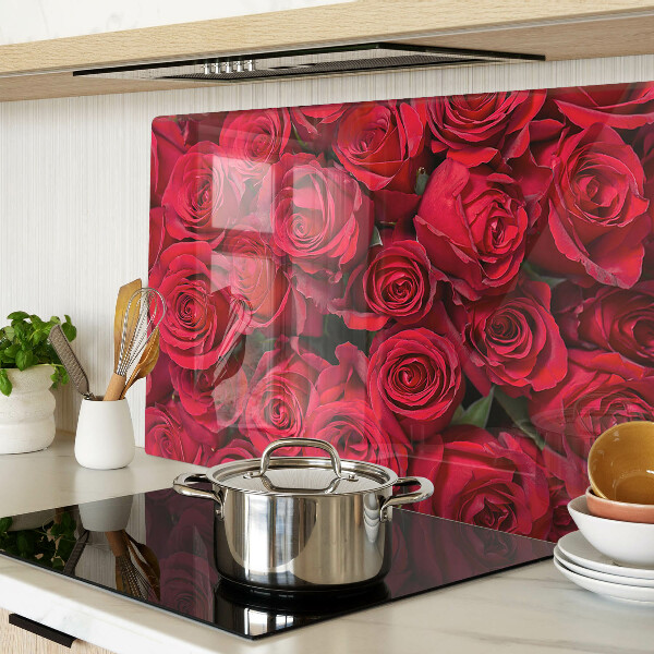 Tabla de cocina rosas rojas