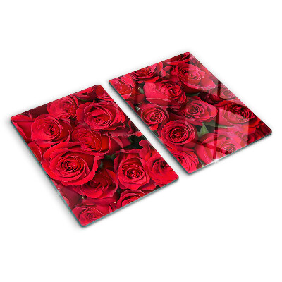 Tabla de cocina rosas rojas