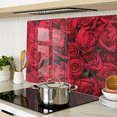 Tabla de cocina rosas rojas