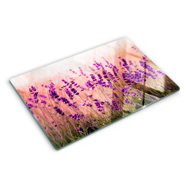 Tabla de cocina Campo de lavanda bajo el sol
