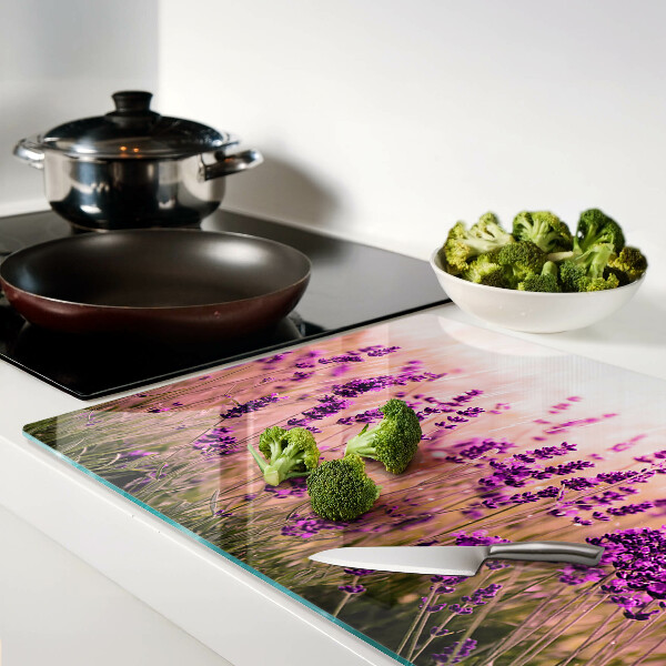 Tabla de cocina Campo de lavanda bajo el sol