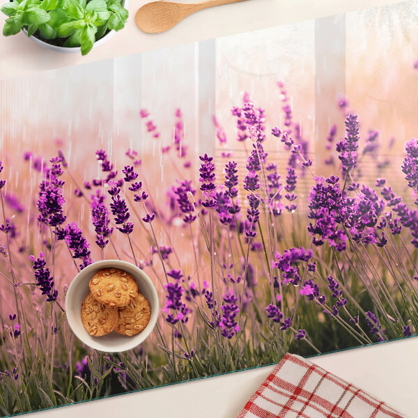 Tabla de cocina Campo de lavanda bajo el sol