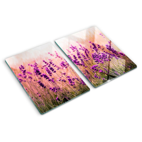 Tabla de cocina Campo de lavanda bajo el sol