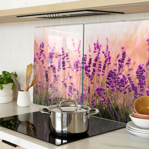 Tabla de cocina Campo de lavanda bajo el sol