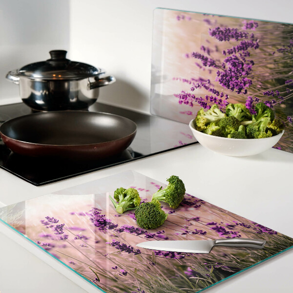 Tabla de cocina Campo de lavanda bajo el sol