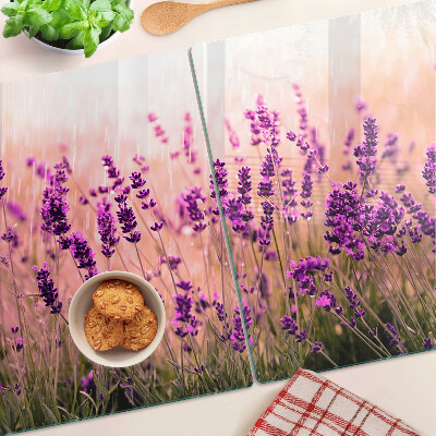 Tabla de cocina Campo de lavanda bajo el sol