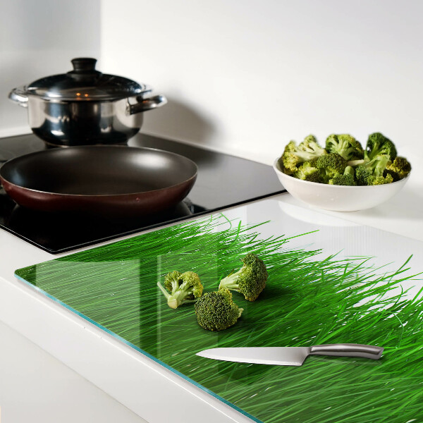 Szklana deska kuchenna Trawa w słońcu