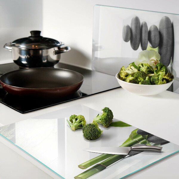 Tabla de cocina Orquídea y piedras de spa