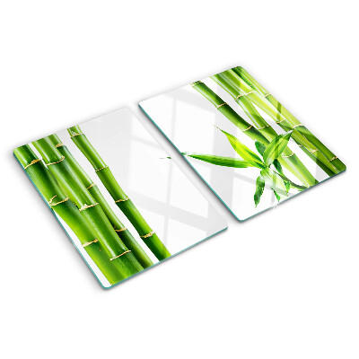 Szklana deska do krojenia Bamboo w zielonych odcieniach