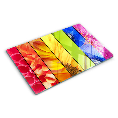 Tabla para cortar Motivos florales en colores intensos