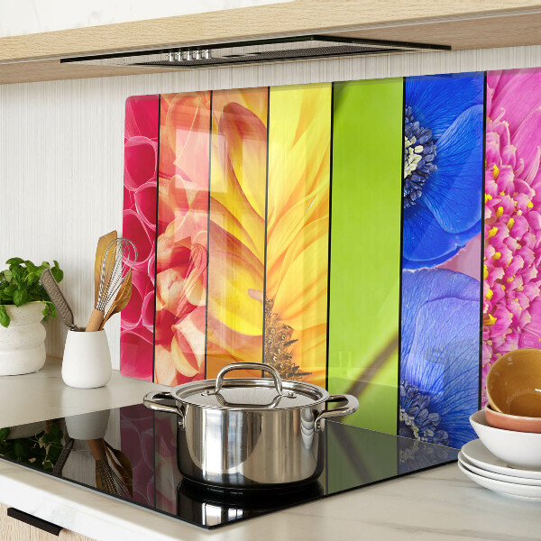 Tabla para cortar Motivos florales en colores intensos