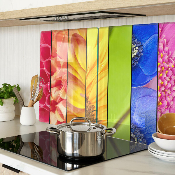 Tabla para cortar Motivos florales en colores intensos