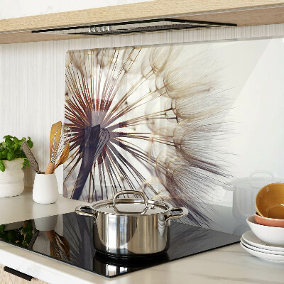 Szklana deska kuchenna Dmuchawce w świetle