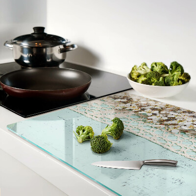 Tabla de cortar Patrón floral con encaje