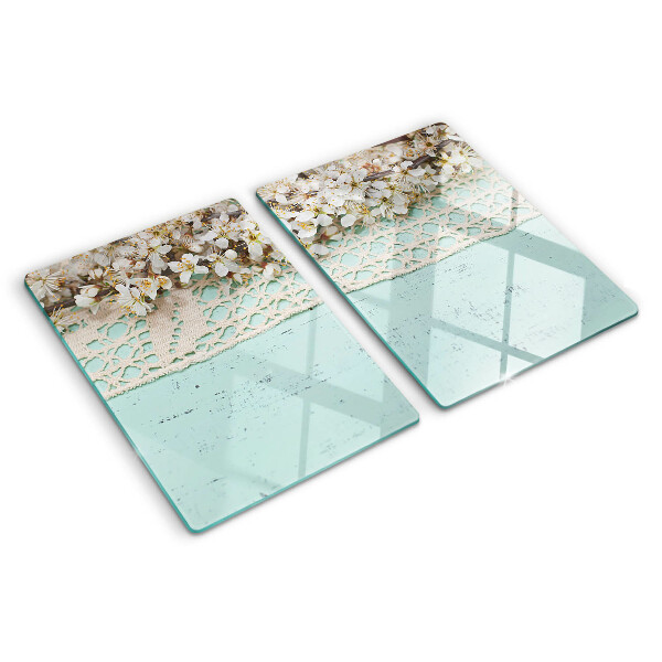 Tabla de cortar Patrón floral con encaje