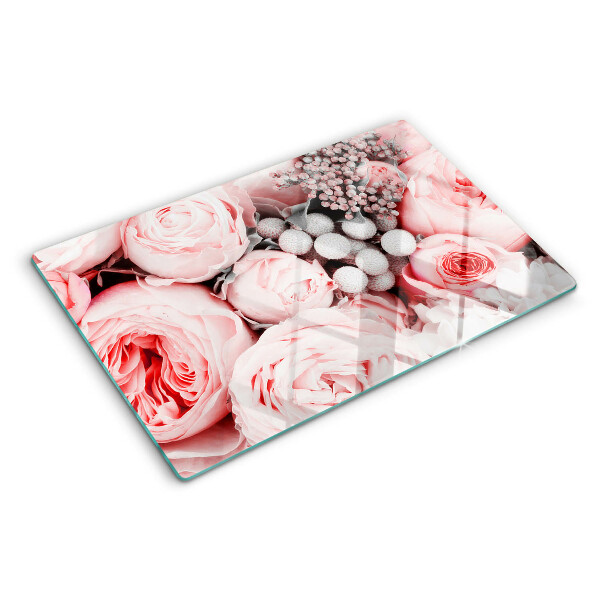 Tabla para cortar Rosas en tonos rosa