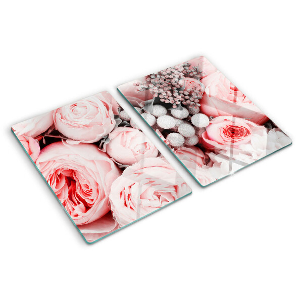 Tabla para cortar Rosas en tonos rosa