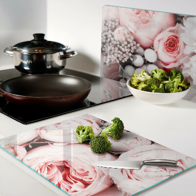 Tabla para cortar Rosas en tonos rosa