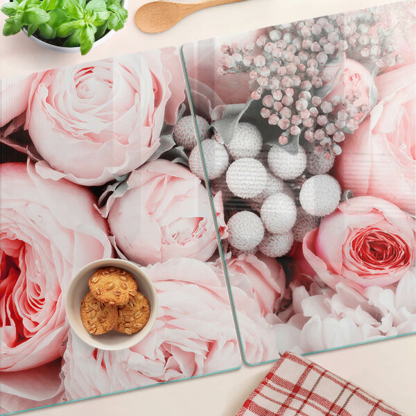 Tabla para cortar Rosas en tonos rosa