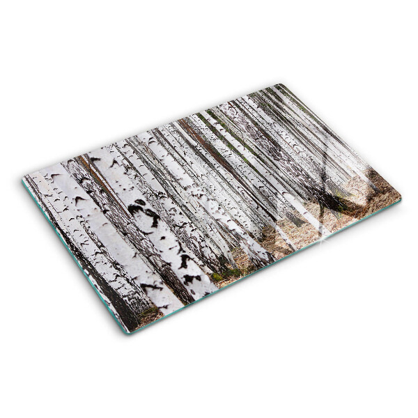 Tabla de cortar Troncos blancos de abedules