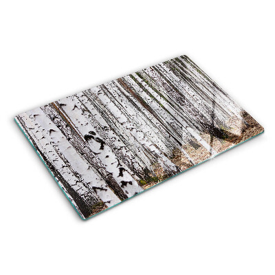 Tabla de cortar Troncos blancos de abedules