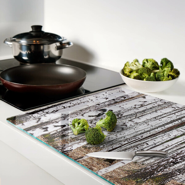 Tabla de cortar Troncos blancos de abedules