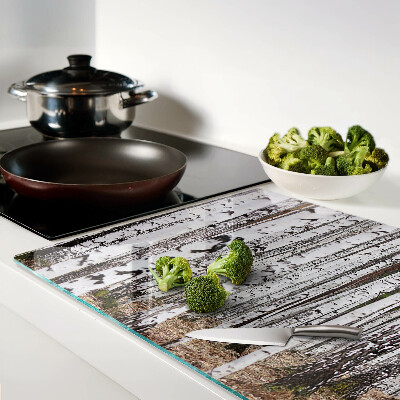 Tabla de cortar Troncos blancos de abedules