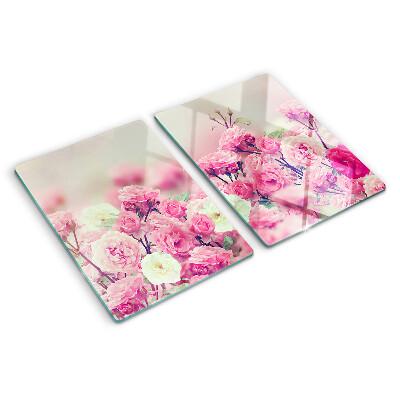 Tabla para cortar Motivo floral rosa