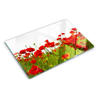 Tabla de cortar Amapolas en el prado