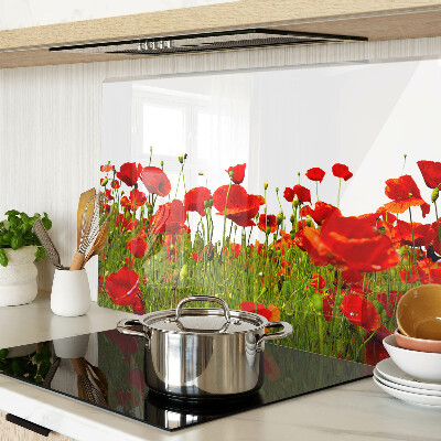 Tabla de cortar Amapolas en el prado