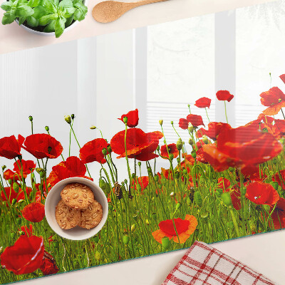 Tabla de cortar Amapolas en el prado
