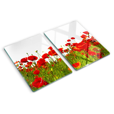 Tabla de cortar Amapolas en el prado