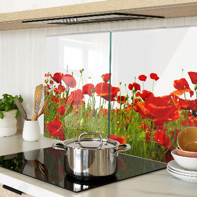 Tabla de cortar Amapolas en el prado