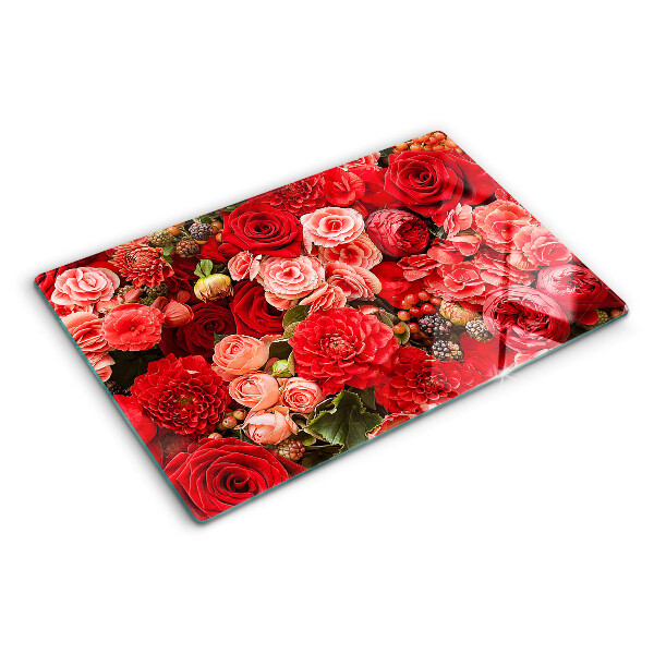 Tabla de cocina Patrón floral con rosas
