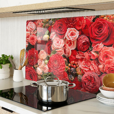 Tabla de cocina Patrón floral con rosas