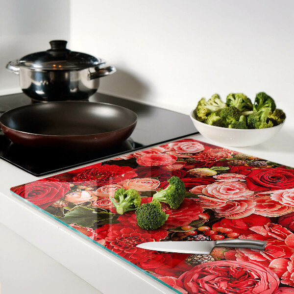Tabla de cocina Patrón floral con rosas