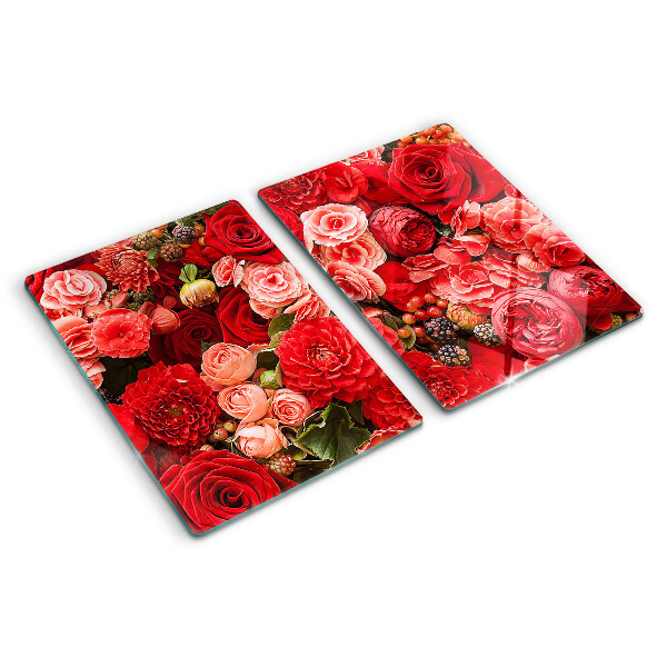 Tabla de cocina Patrón floral con rosas