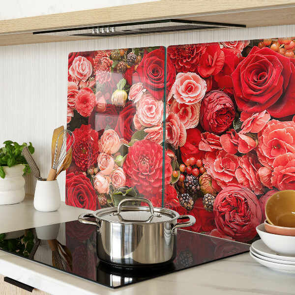 Tabla de cocina Patrón floral con rosas