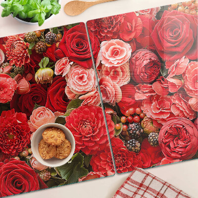 Tabla de cocina Patrón floral con rosas