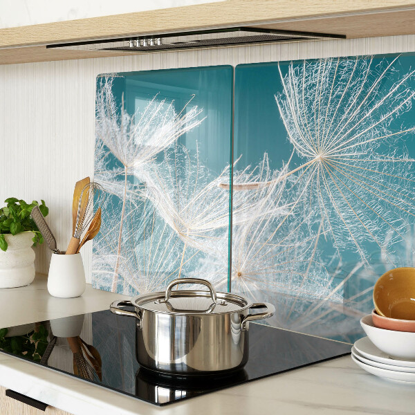 Szklana deska do krojenia Dmuchawce na niebieskim tle