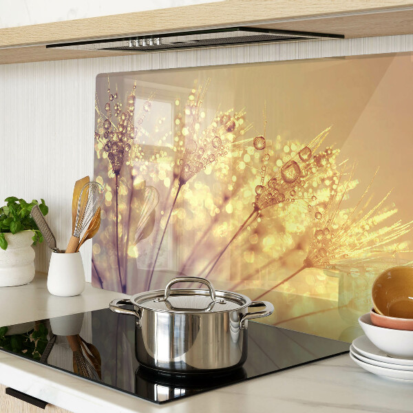 Tabla para cortar Flores con gotas de agua