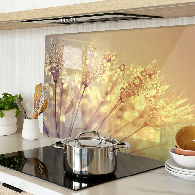 Tabla para cortar Flores con gotas de agua