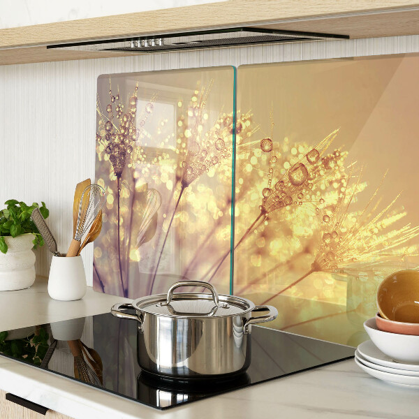 Tabla para cortar Flores con gotas de agua