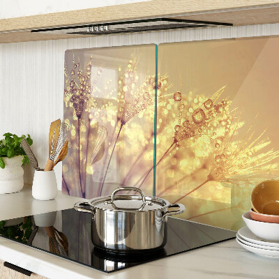 Tabla para cortar Flores con gotas de agua