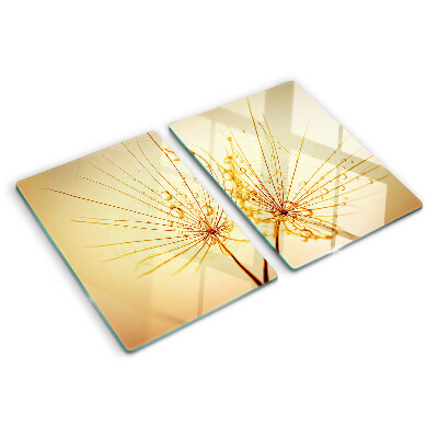 Tabla de cortar Flores con gotas de agua