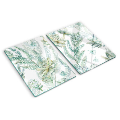 Tabla de cocina Plantas suculentas y hojas