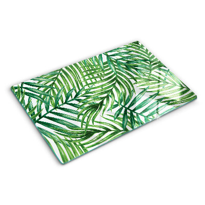 Tabla de cocina Hojas de palma en tonos verdes