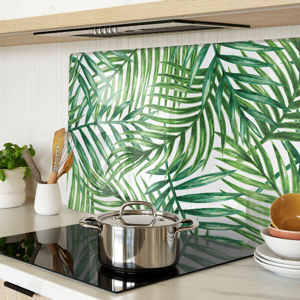 Tabla de cocina Hojas de palma en tonos verdes
